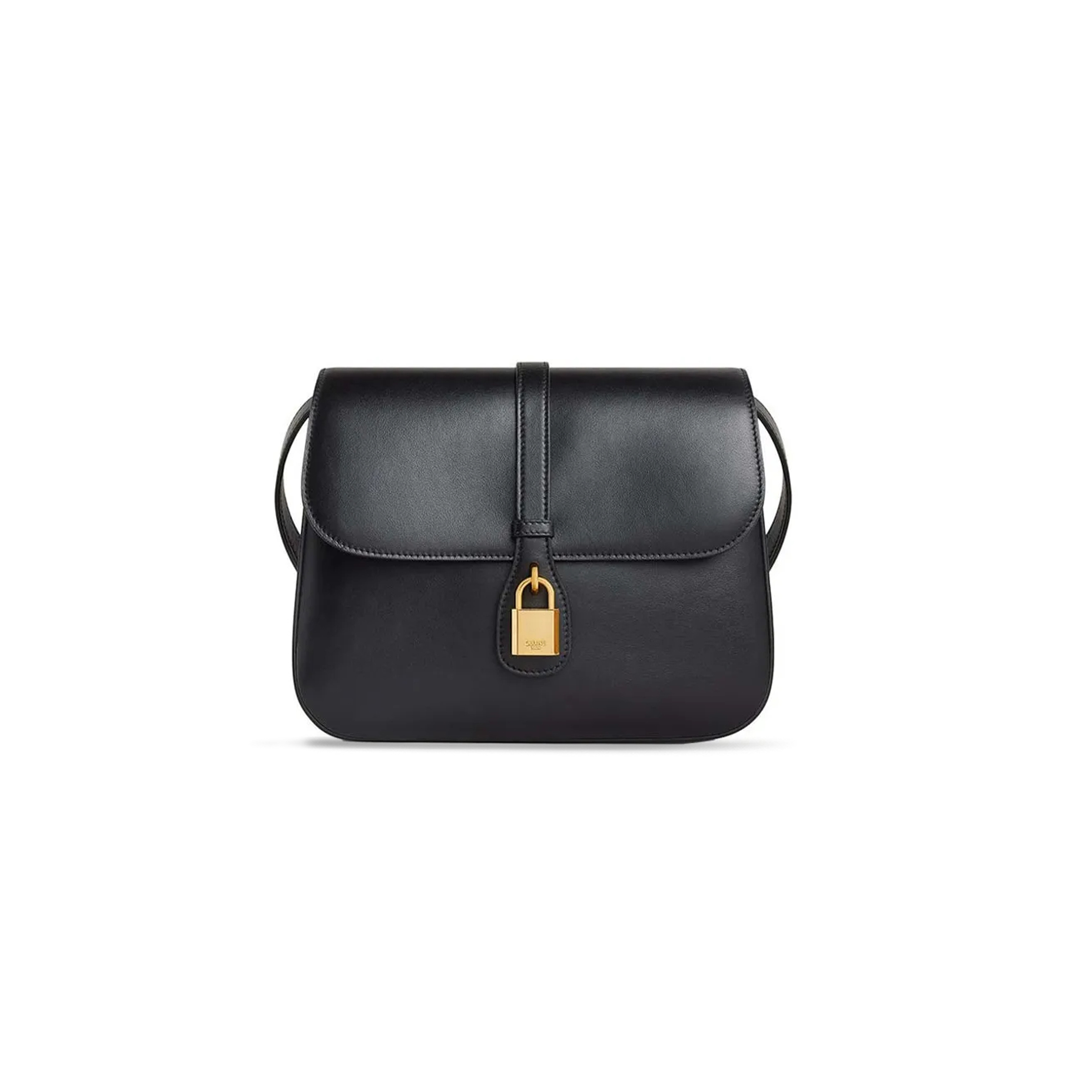 CELINE SHOULDER BAG IN TABOU SMOOTH CALFSKIN 196583DK1.38NO (22*16*7cm)